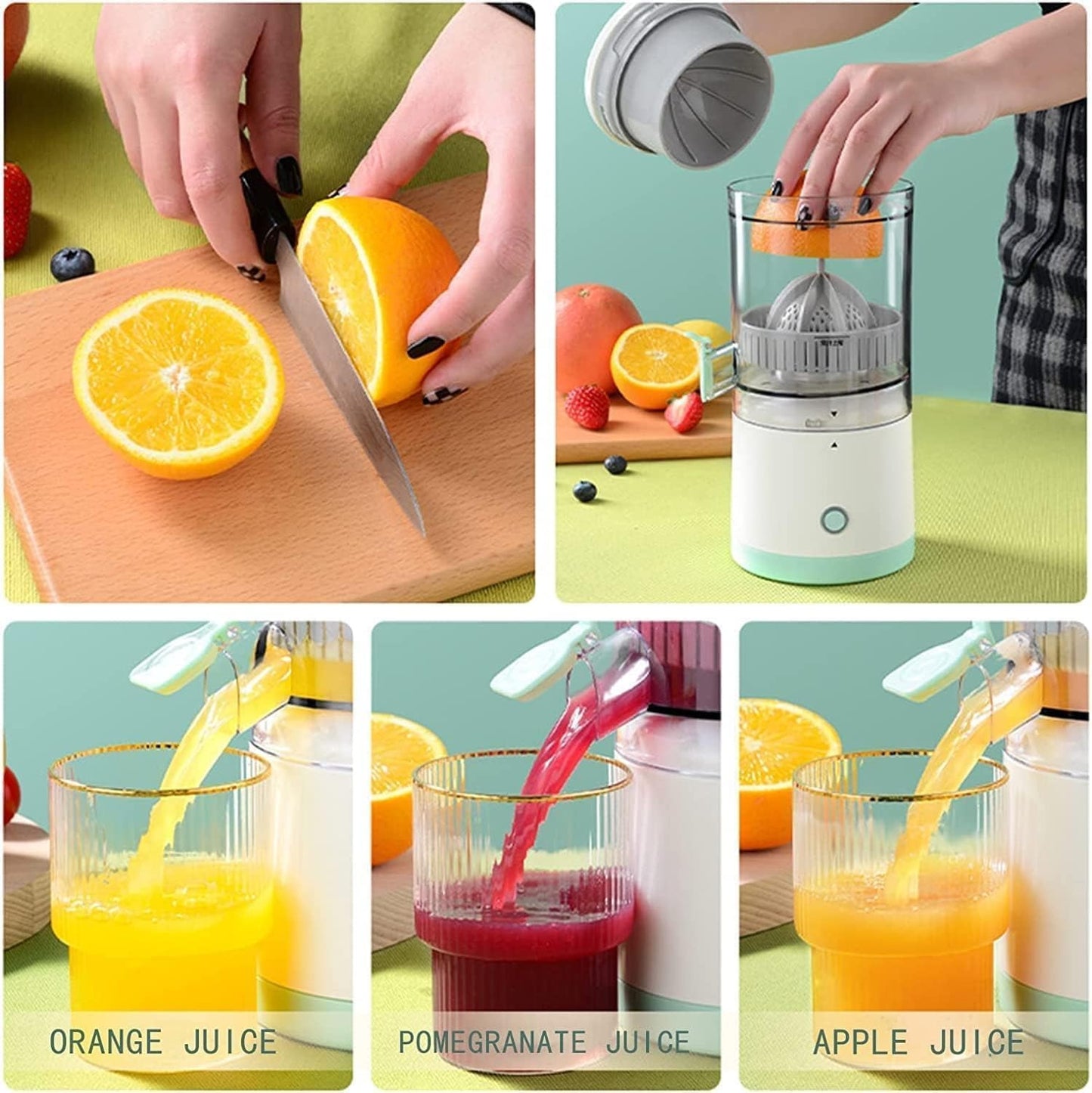 Wireless Citrus Juicer™ | Cord-Free Convenience for Daily Use!