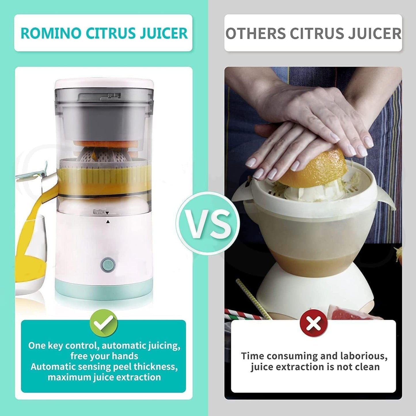 Wireless Citrus Juicer™ | Cord-Free Convenience for Daily Use!